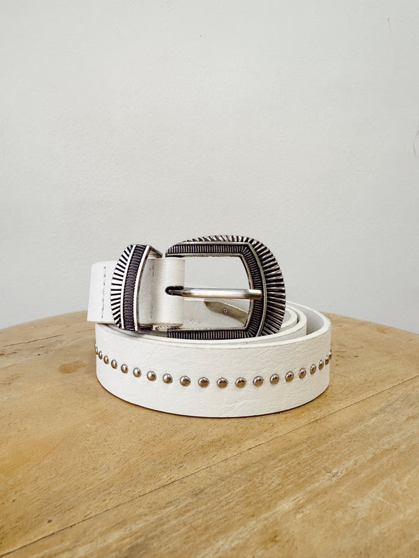 Cinturón Blanco Tachas