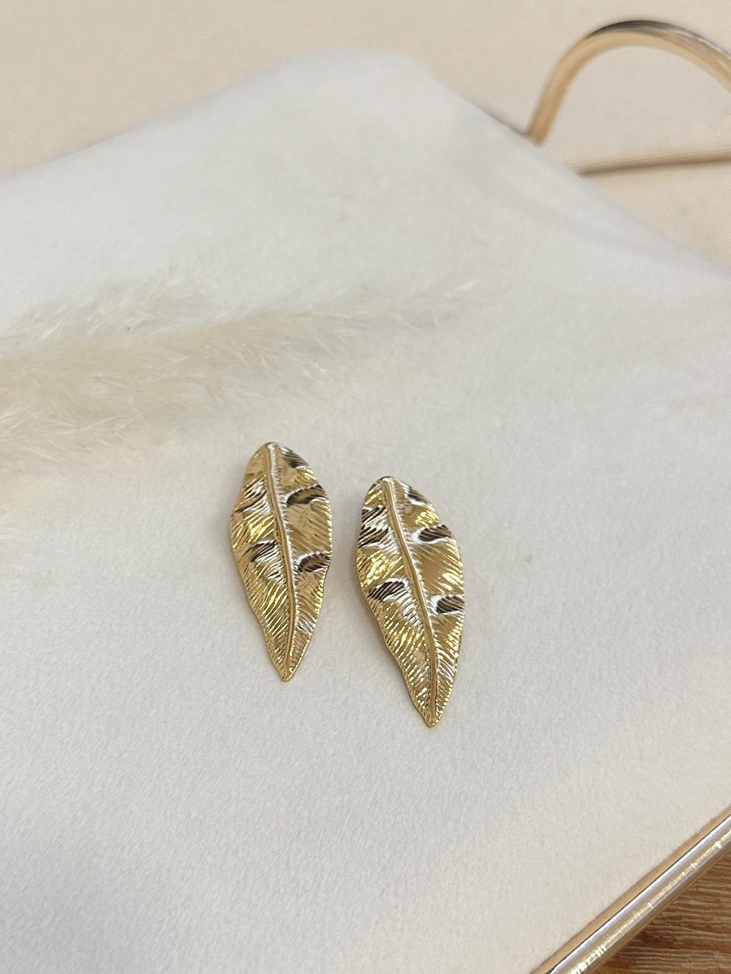 Aros Dorado Hoja