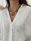 Collar Tela Beige
