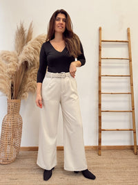 Pantalon Tela Con Pinzas