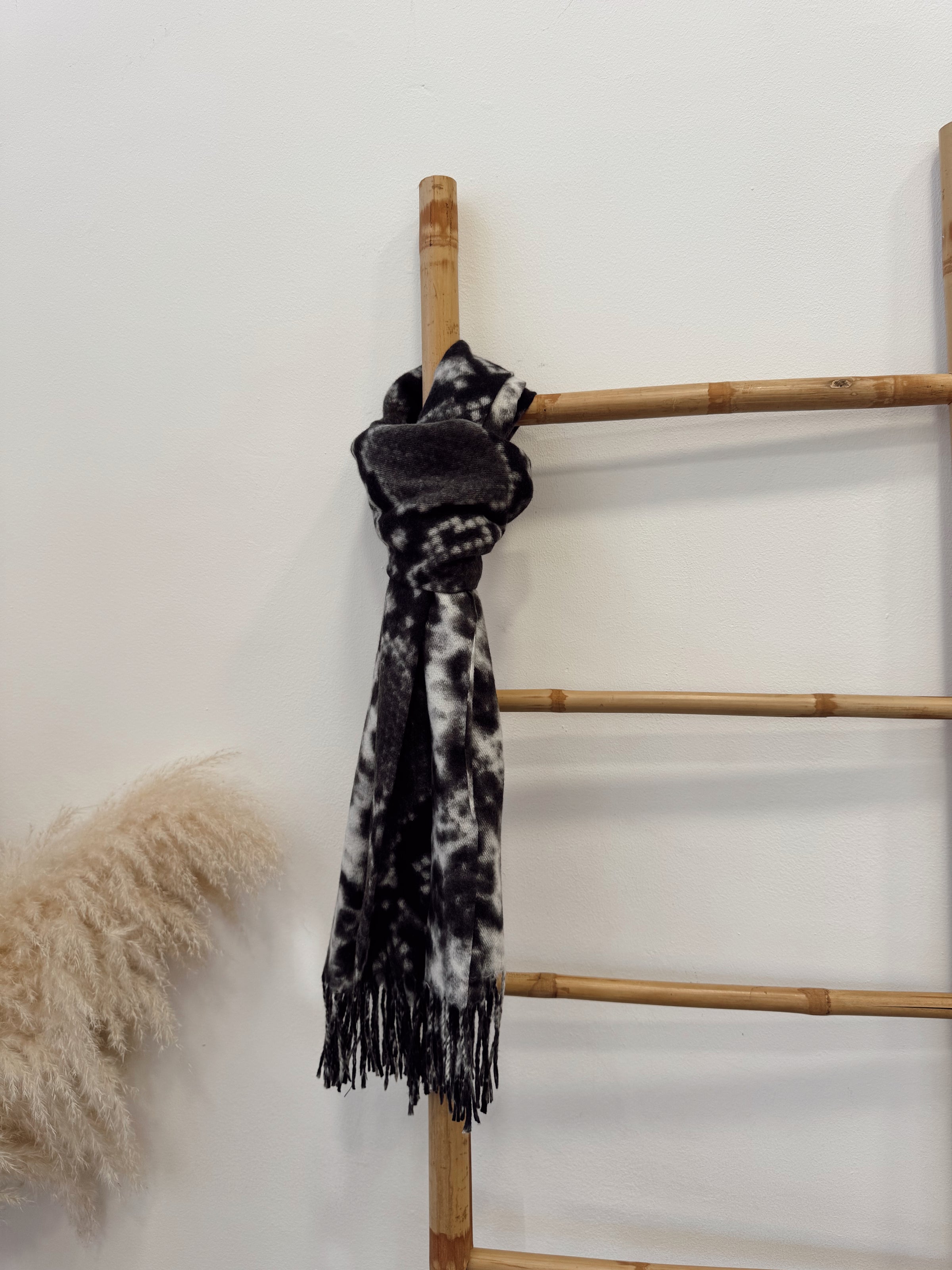 Bufanda Cashmere Serpiente Gris