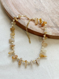 Collar Piedras Beige