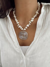 Collar Piedras Plateado 3