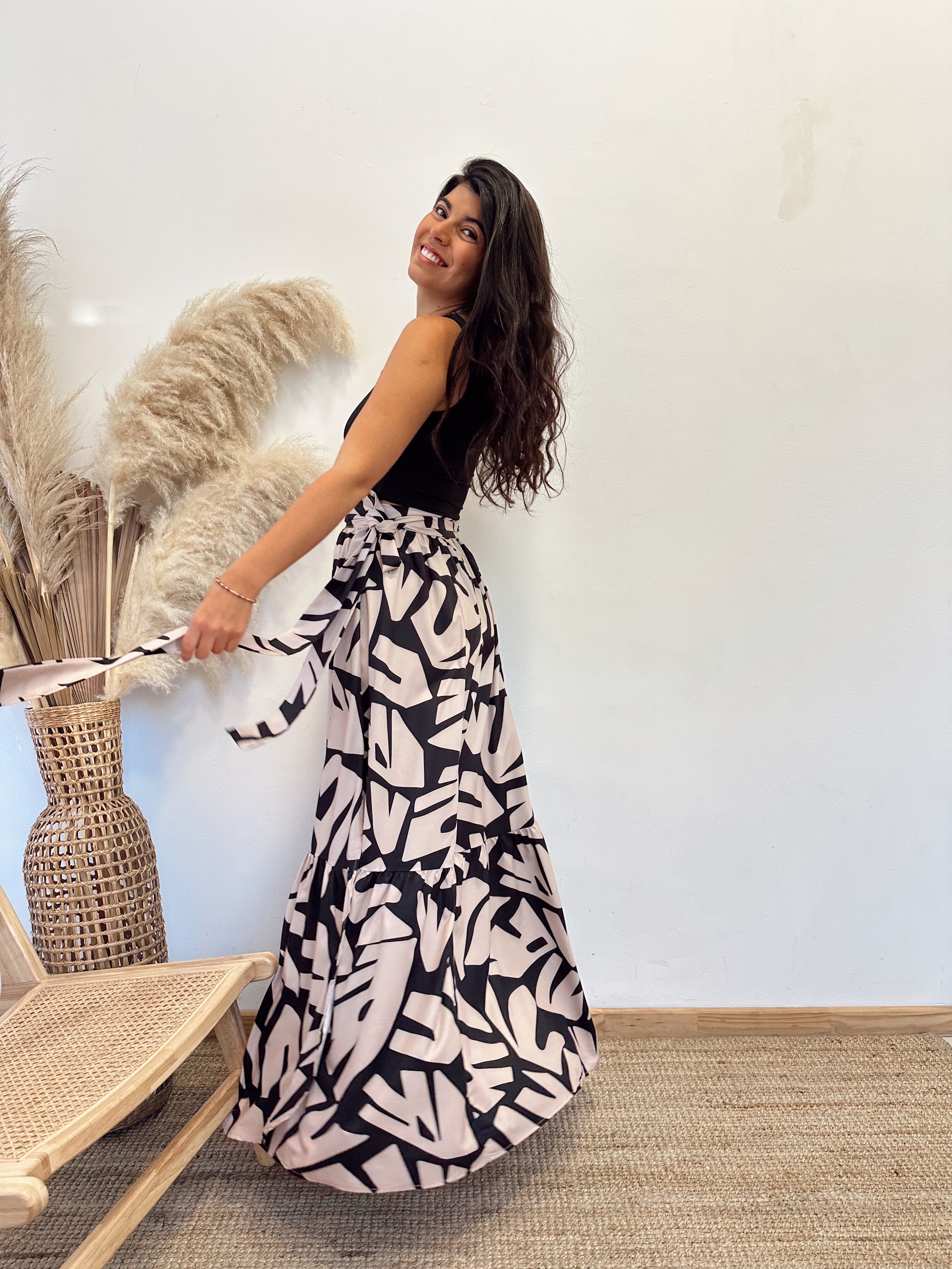 Falda Envolvente Hojas