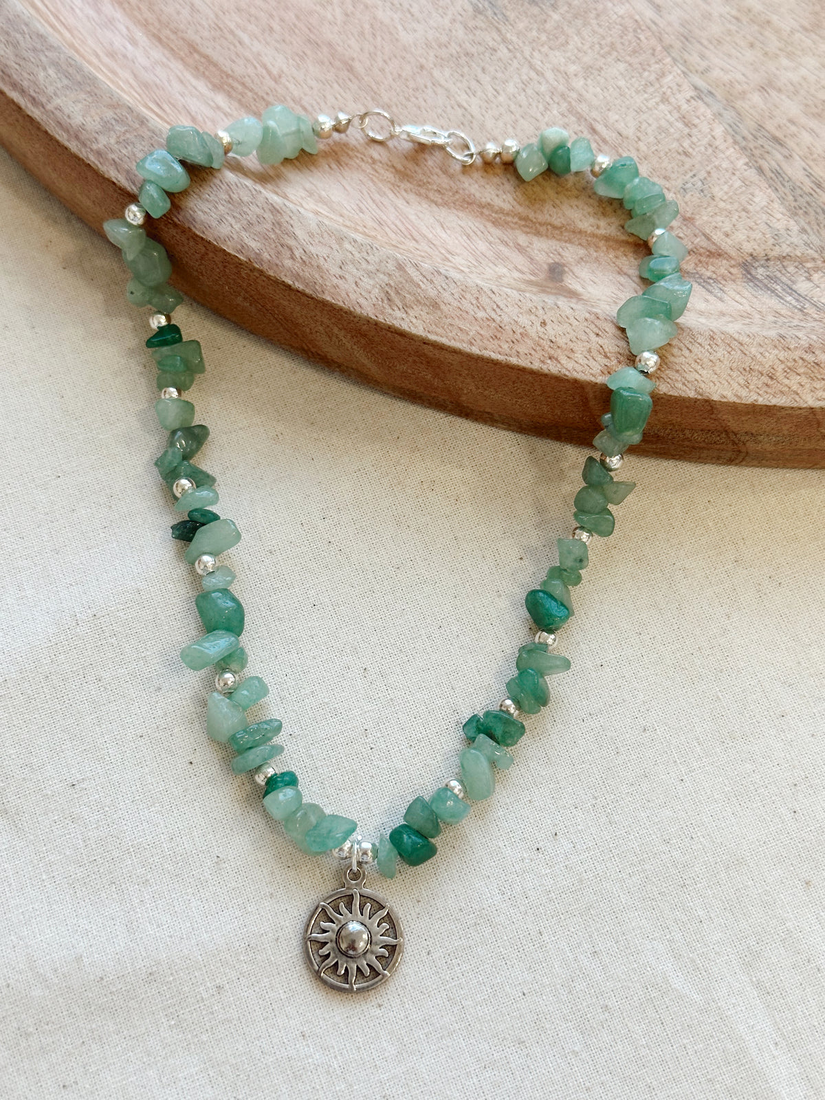 Collar Verde Agua Sol