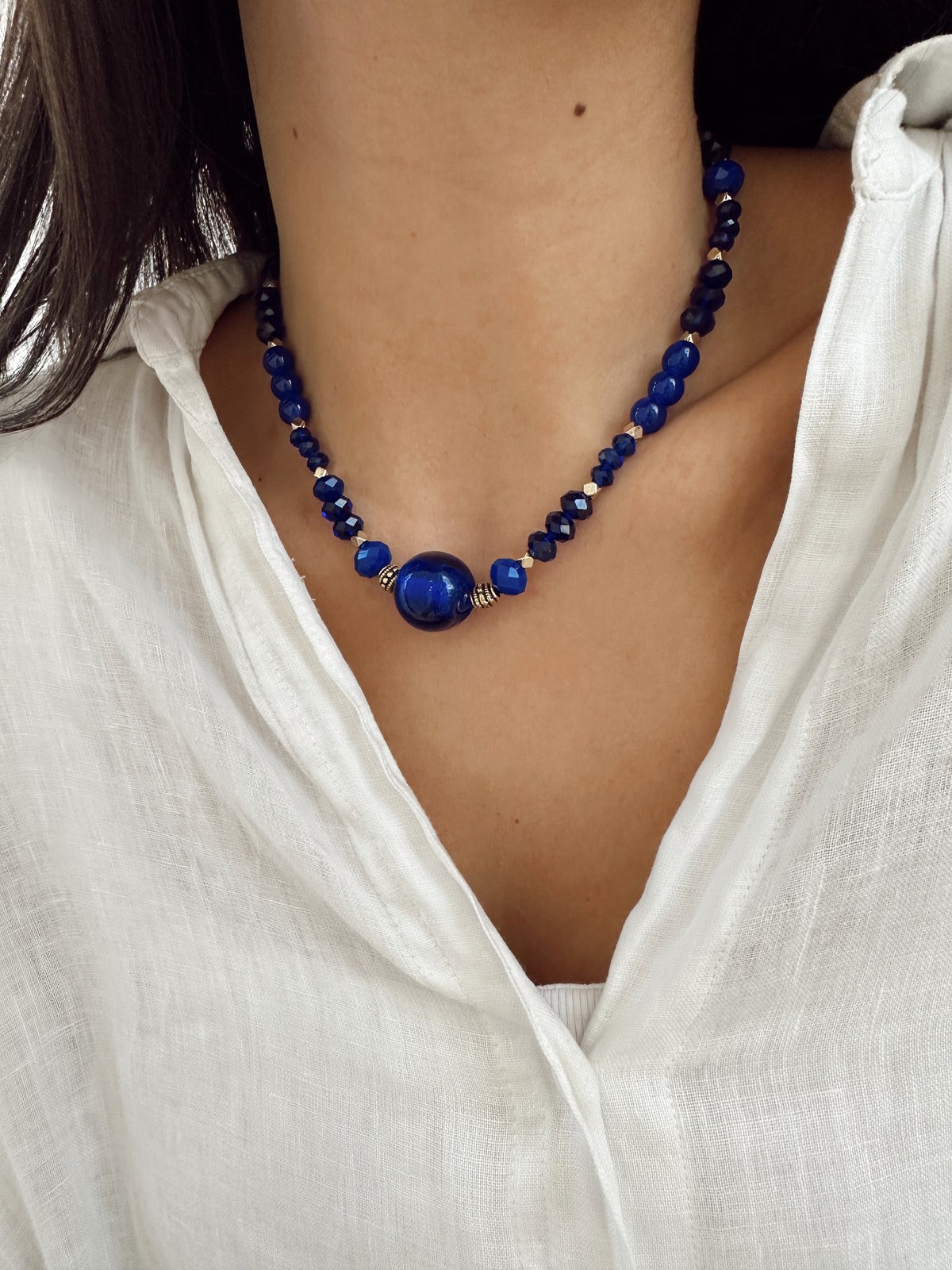 Collar Azul Rey