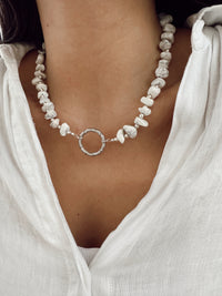 Collar Piedras Blanco