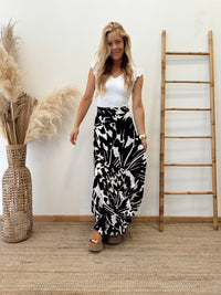 Falda Envolvente Negra Blanca
