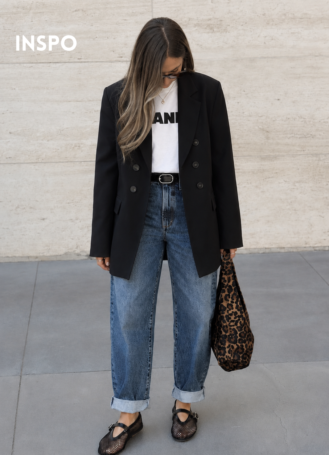 Blazer botones Roble