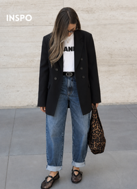 Blazer botones Roble