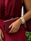 Cartera Fiesta Burdeo