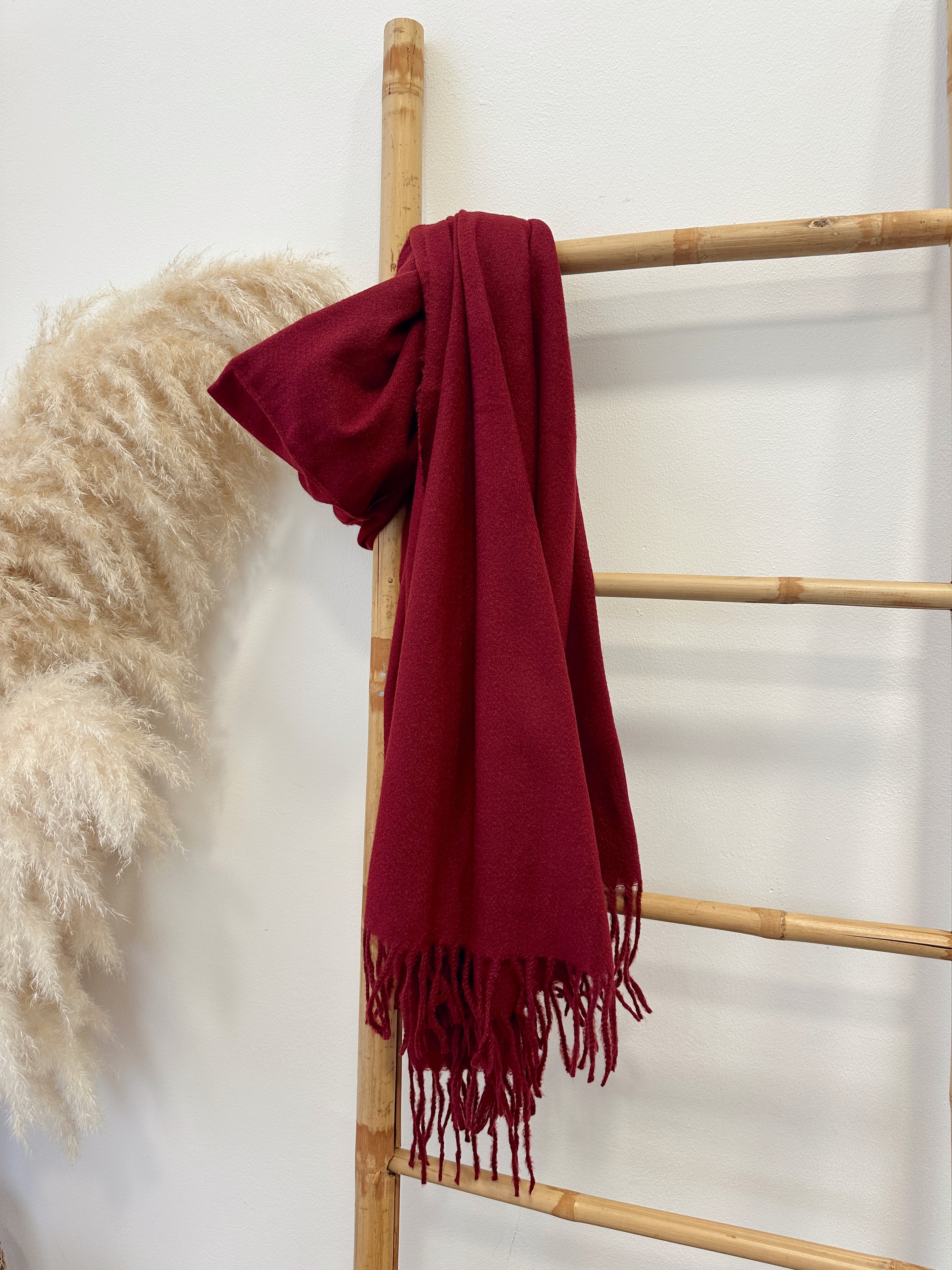 Bufanda cashmere Burdeo*