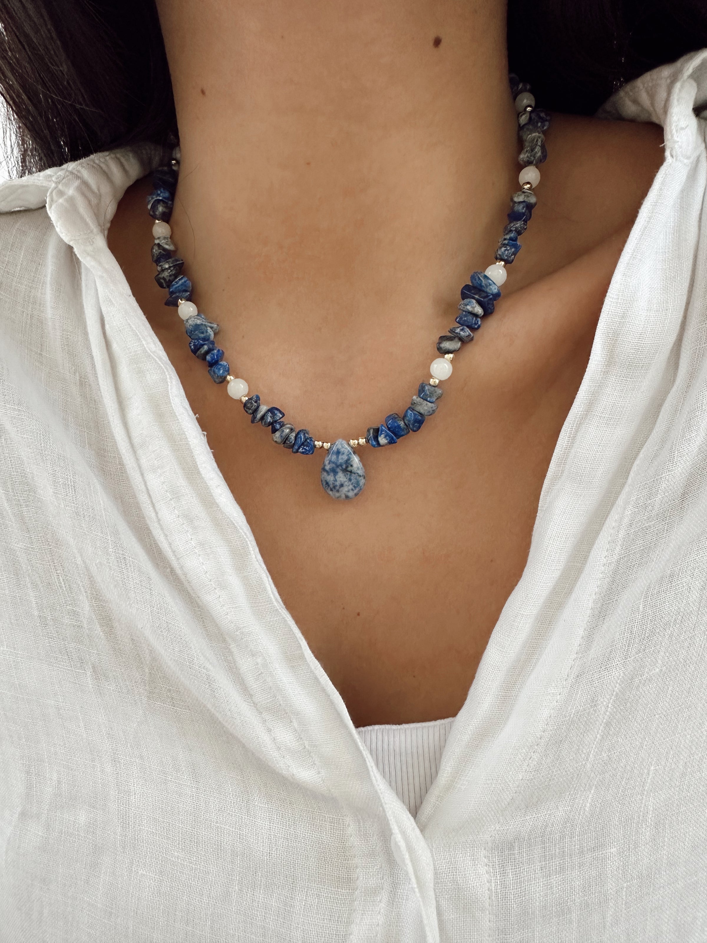 Collar Azul Sodalita