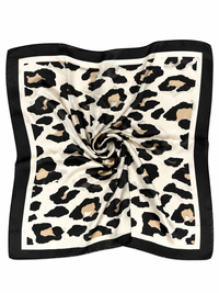 Pañuelo Print Crema Negro