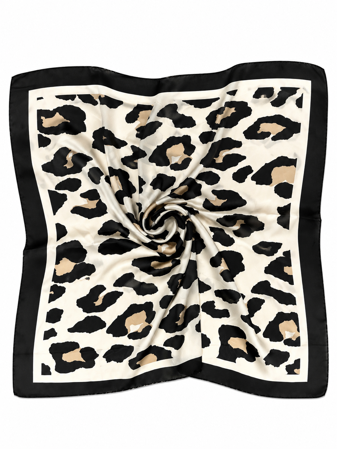 Pañuelo Print Crema Negro