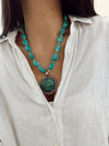 Collar Turquesa Plateado