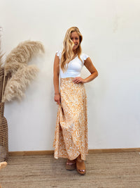 Falda Envolvente Mostaza Beige