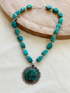 Collar Turquesa Plateado