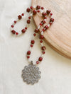 Collar Rojo Plateado