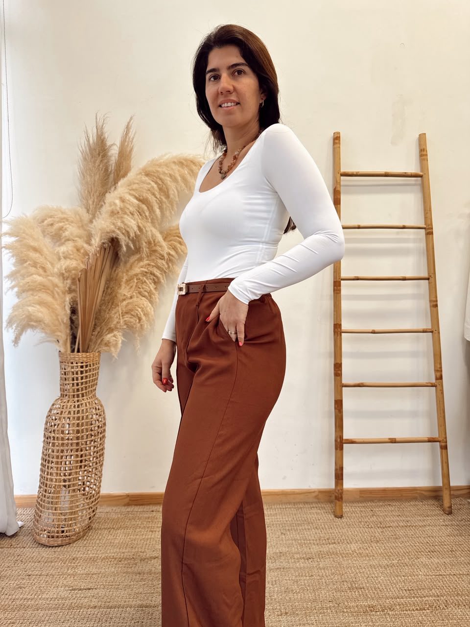 Pantalon Simil Lino