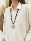 Collar Negro Plateado 2
