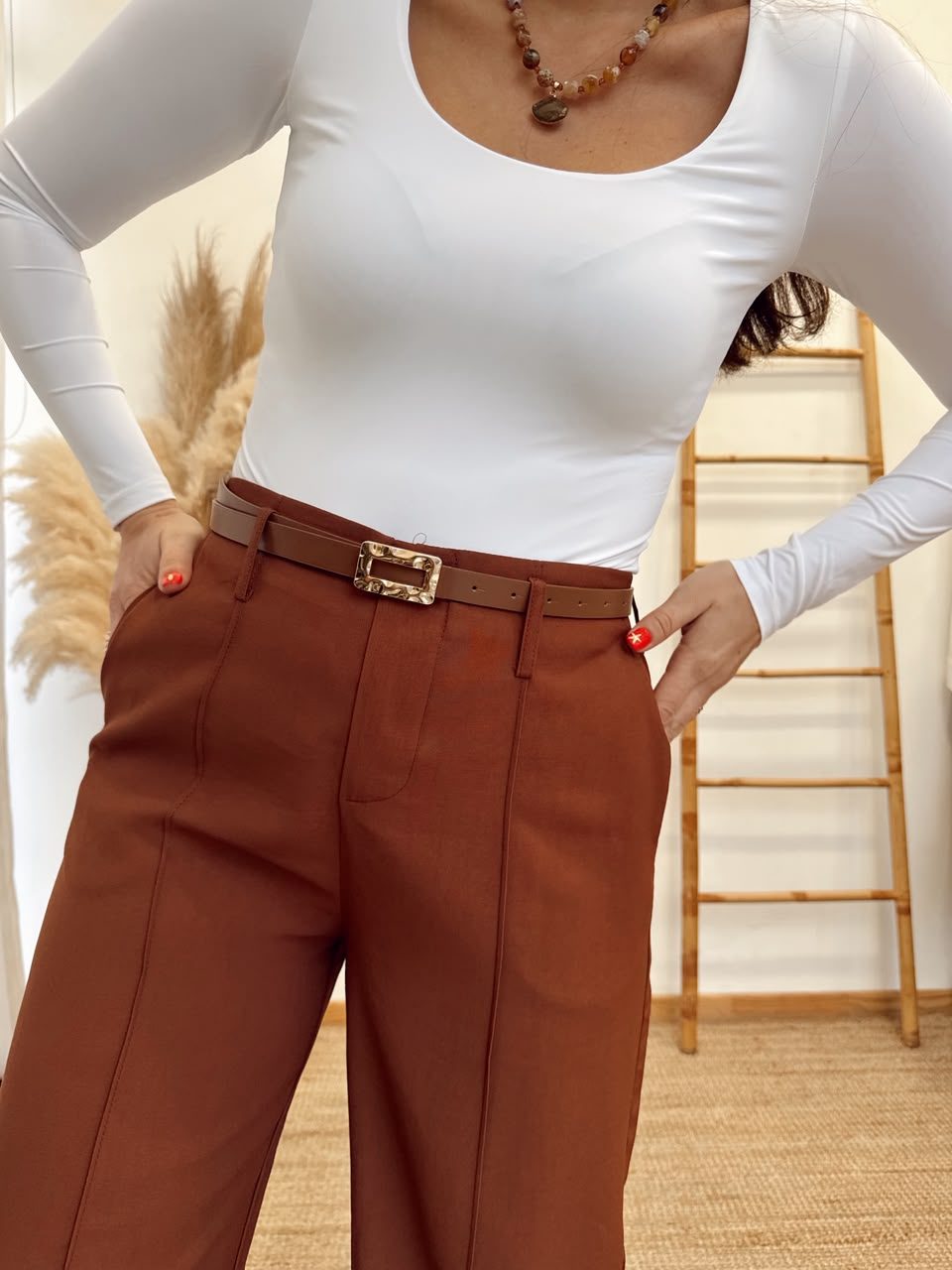 Pantalon Simil Lino