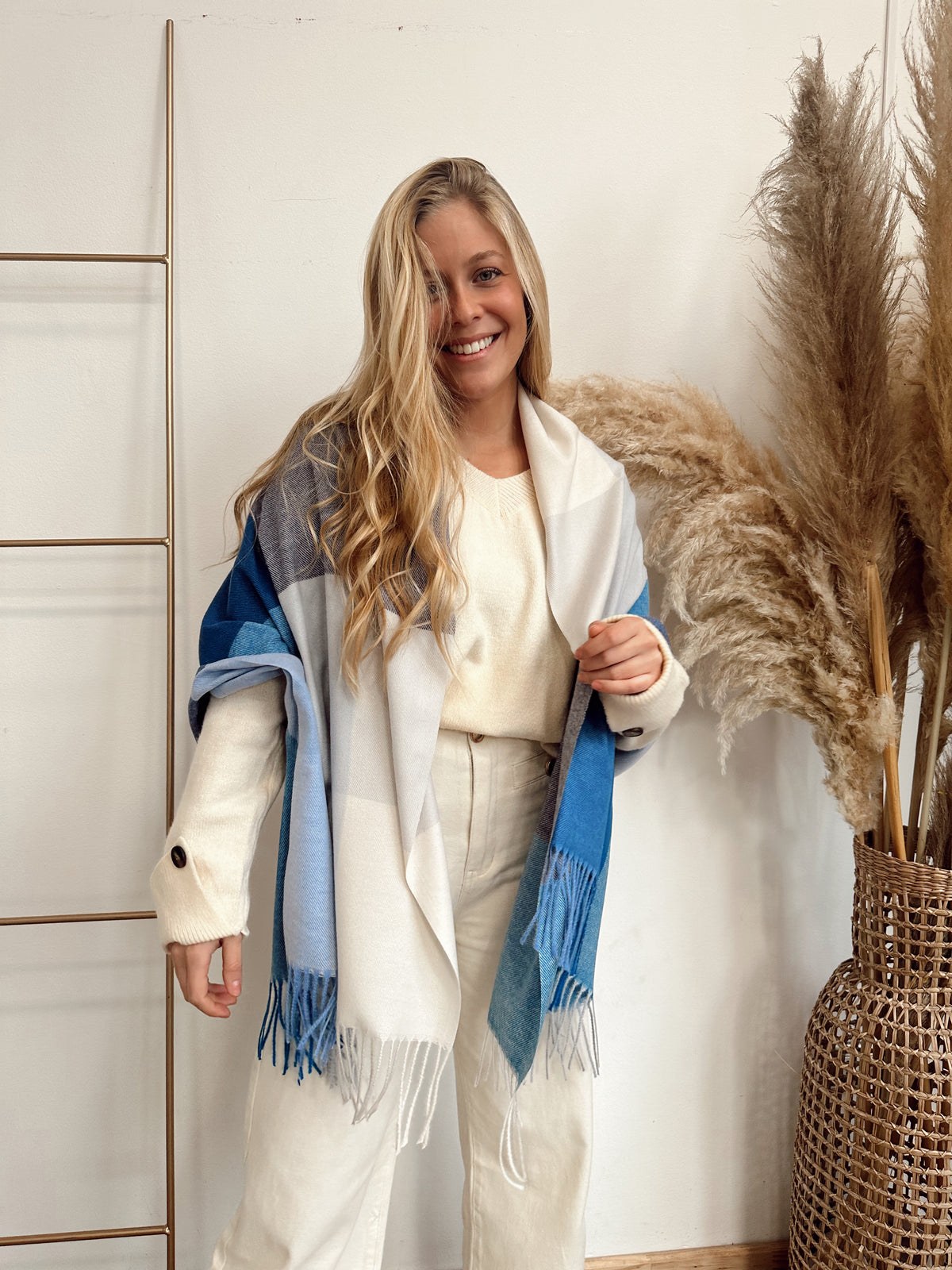 Bufanda Azul Celeste Cashmere