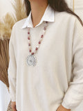 Collar Rosa Rojo
