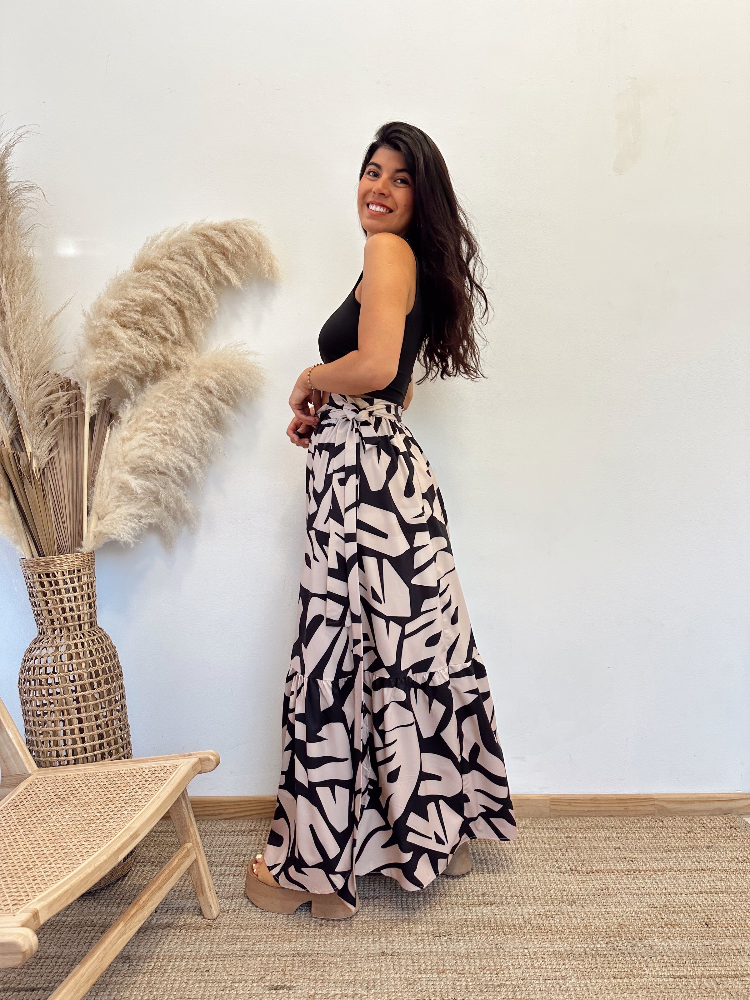 Falda Envolvente Hojas