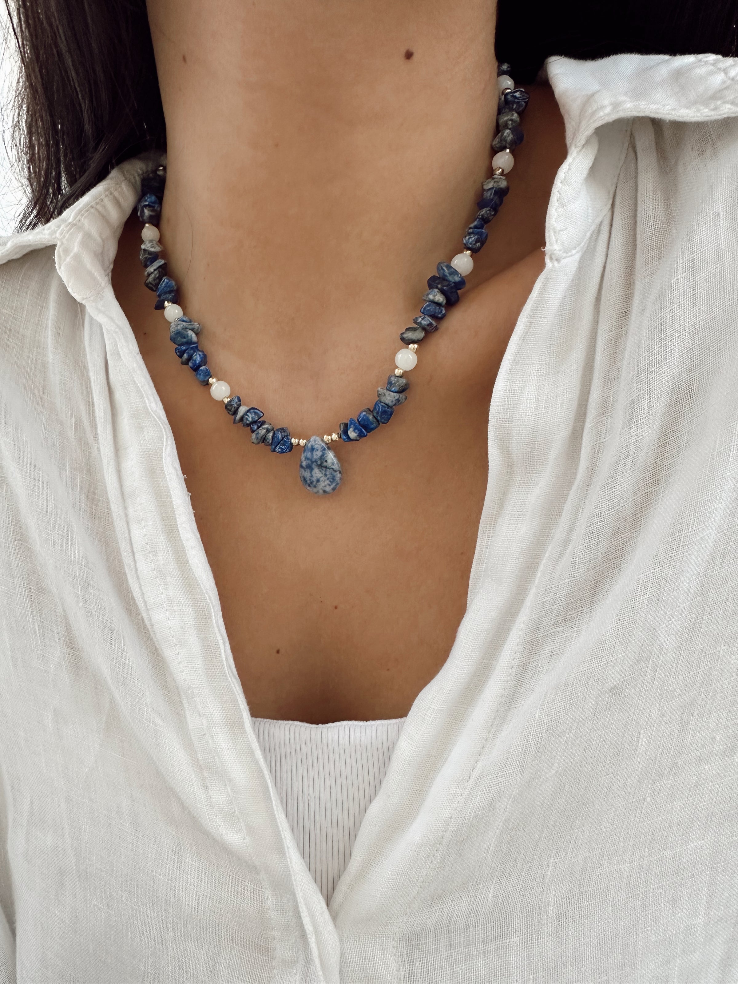 Collar Azul Sodalita