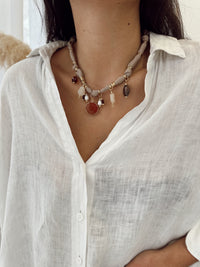 Collar Tela Beige