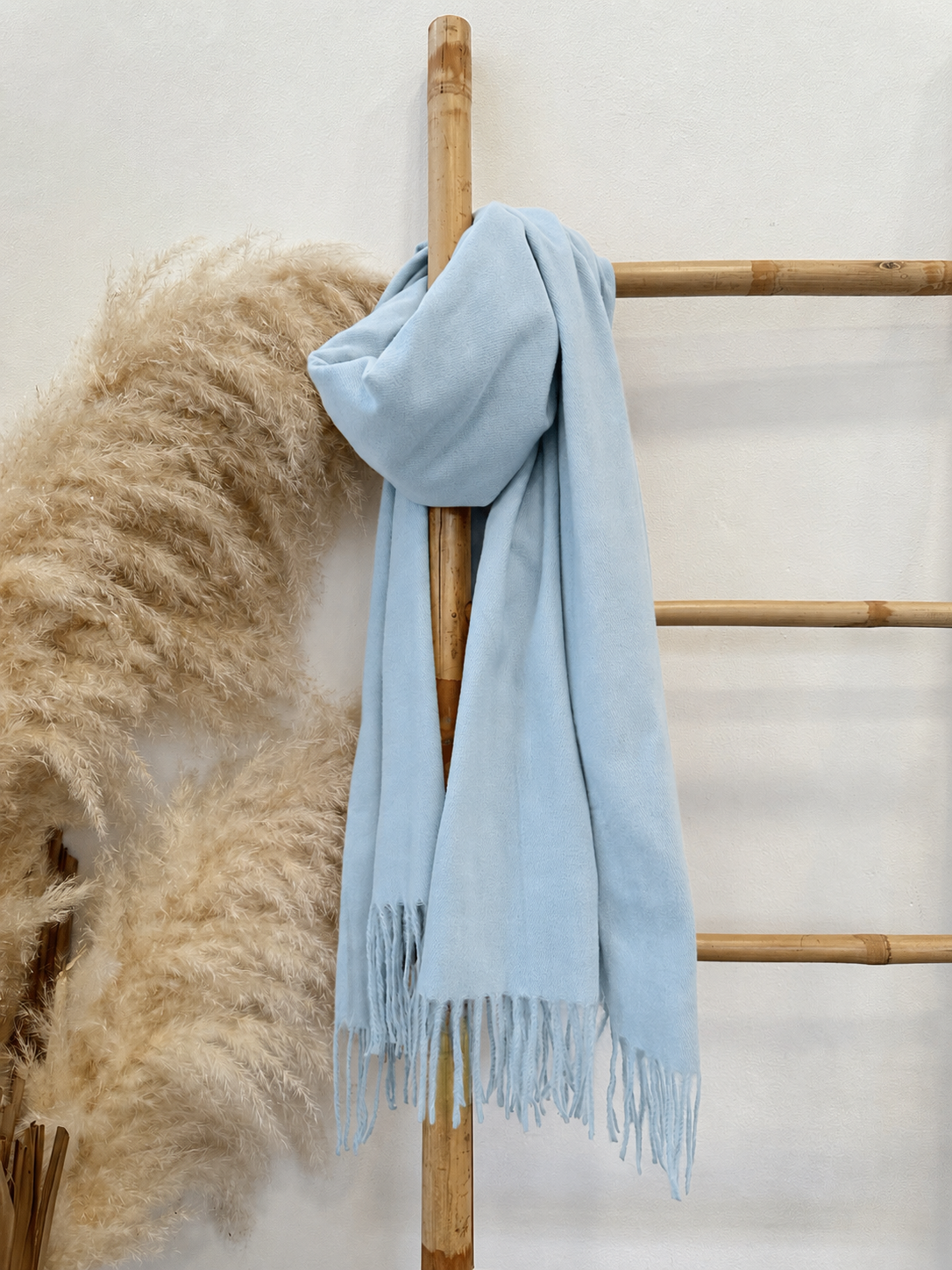 Bufanda Cashmere SKY Celeste Pastel