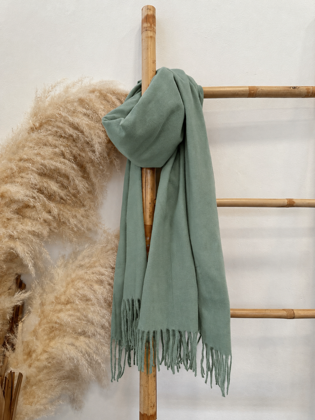 Bufanda Cashmere SKY Verde Salvia