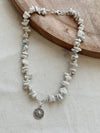 Collar Piedras Plateado Sol