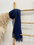 Bufanda cashmere Azul Marino*