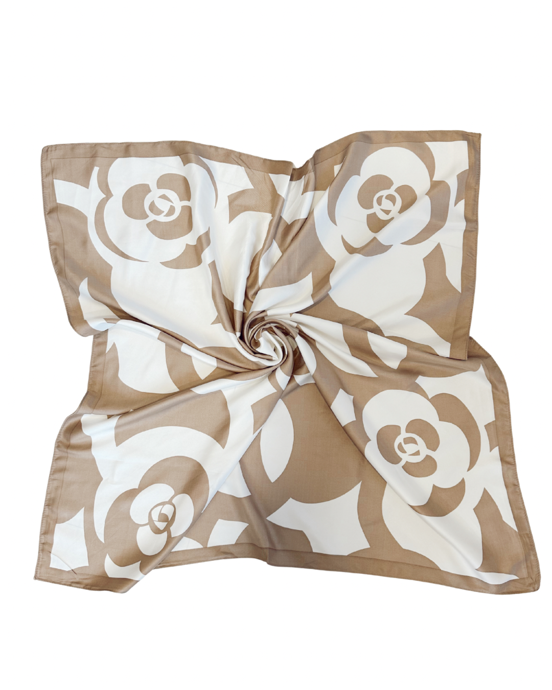 Pañuelo Seda Beige