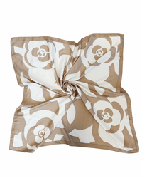 Pañuelo Seda Beige