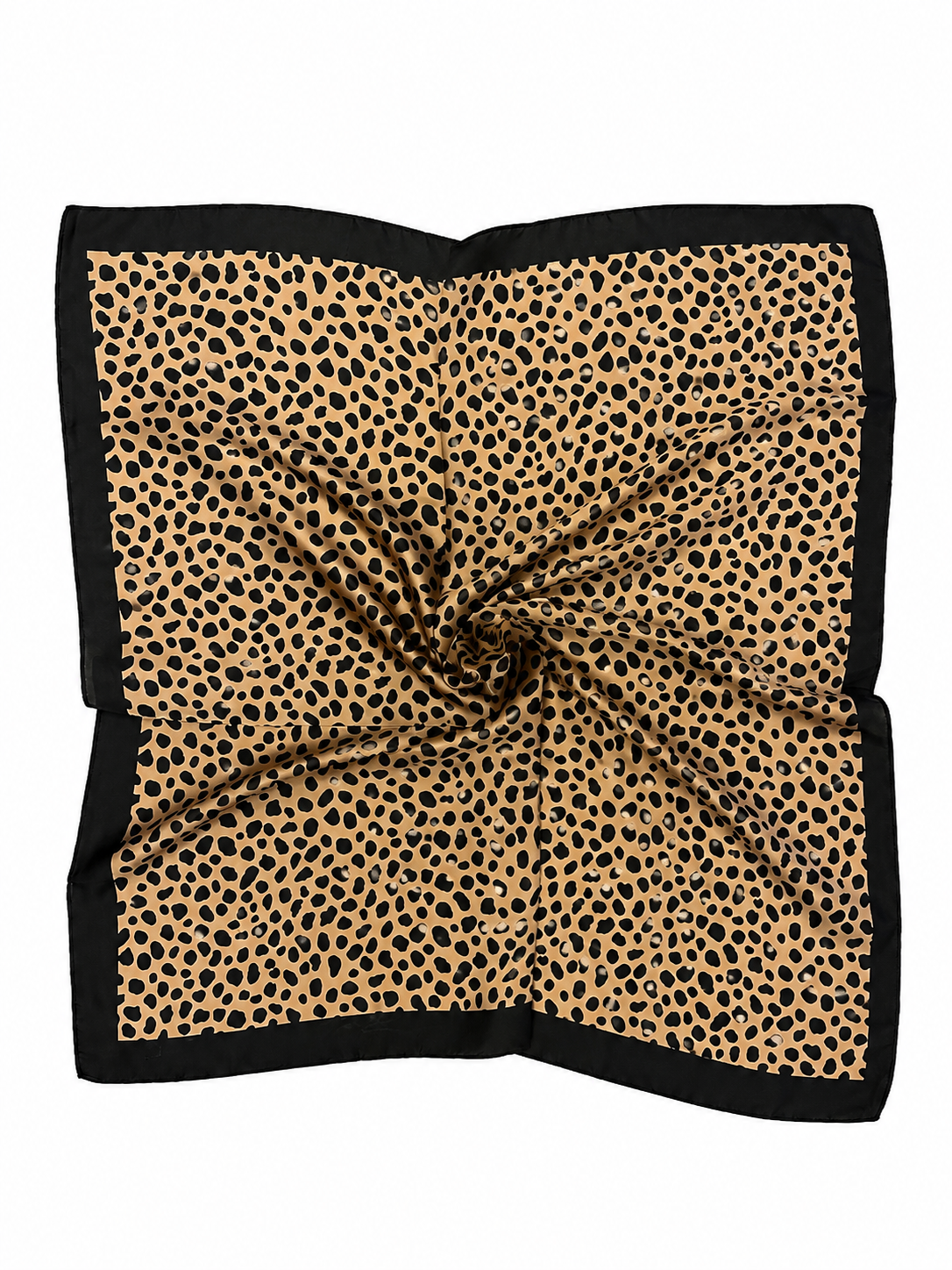 Pañuelo Print Beige Negro