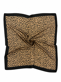 Pañuelo Print Beige Negro