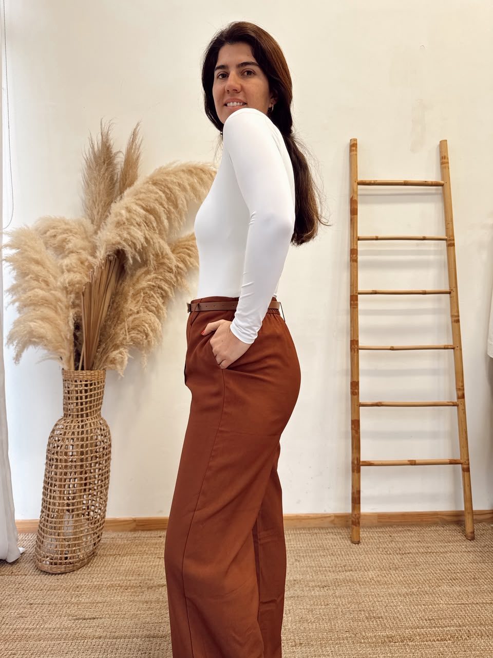 Pantalon Simil Lino