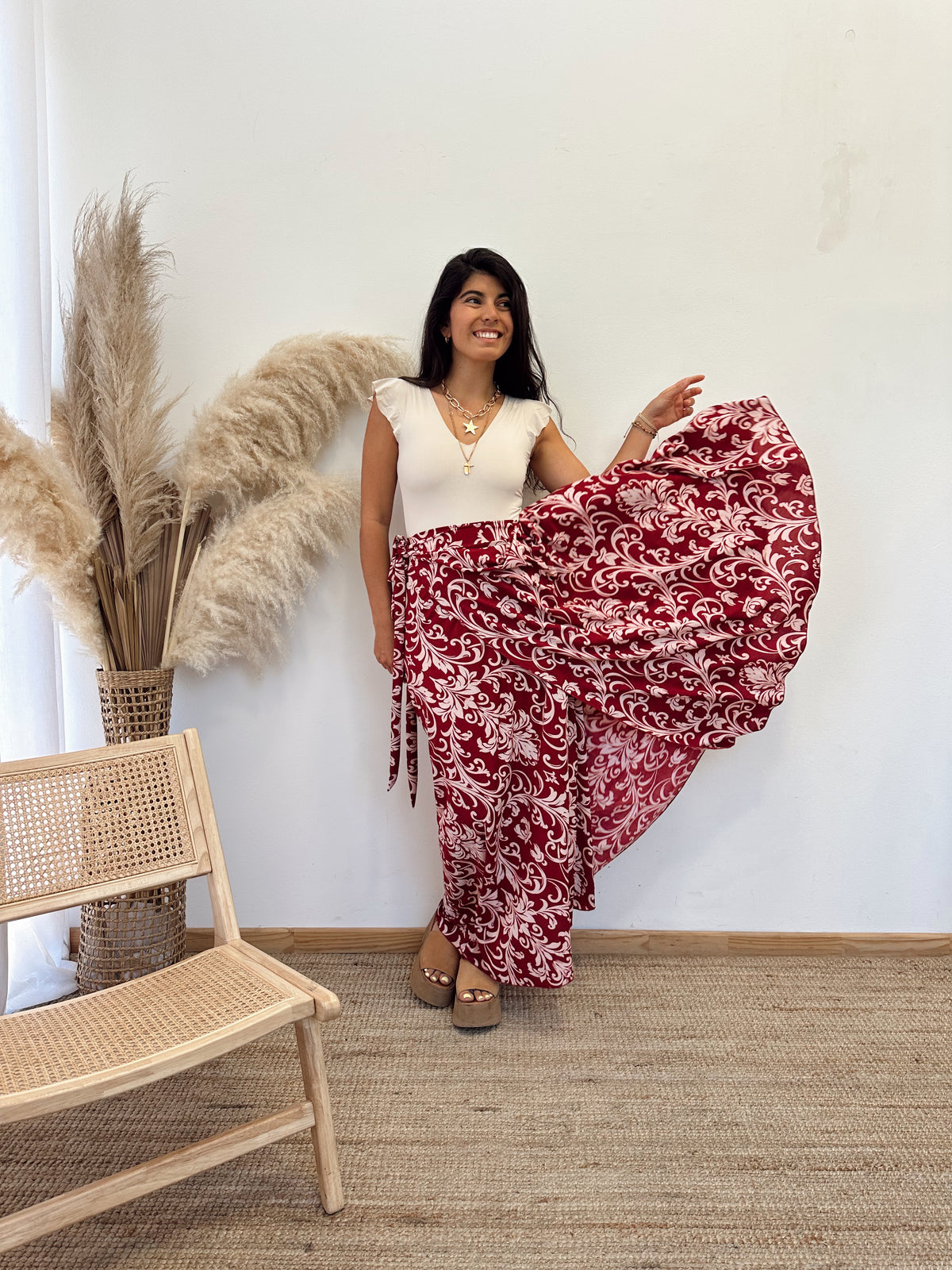 Falda Envolvente Burdeo