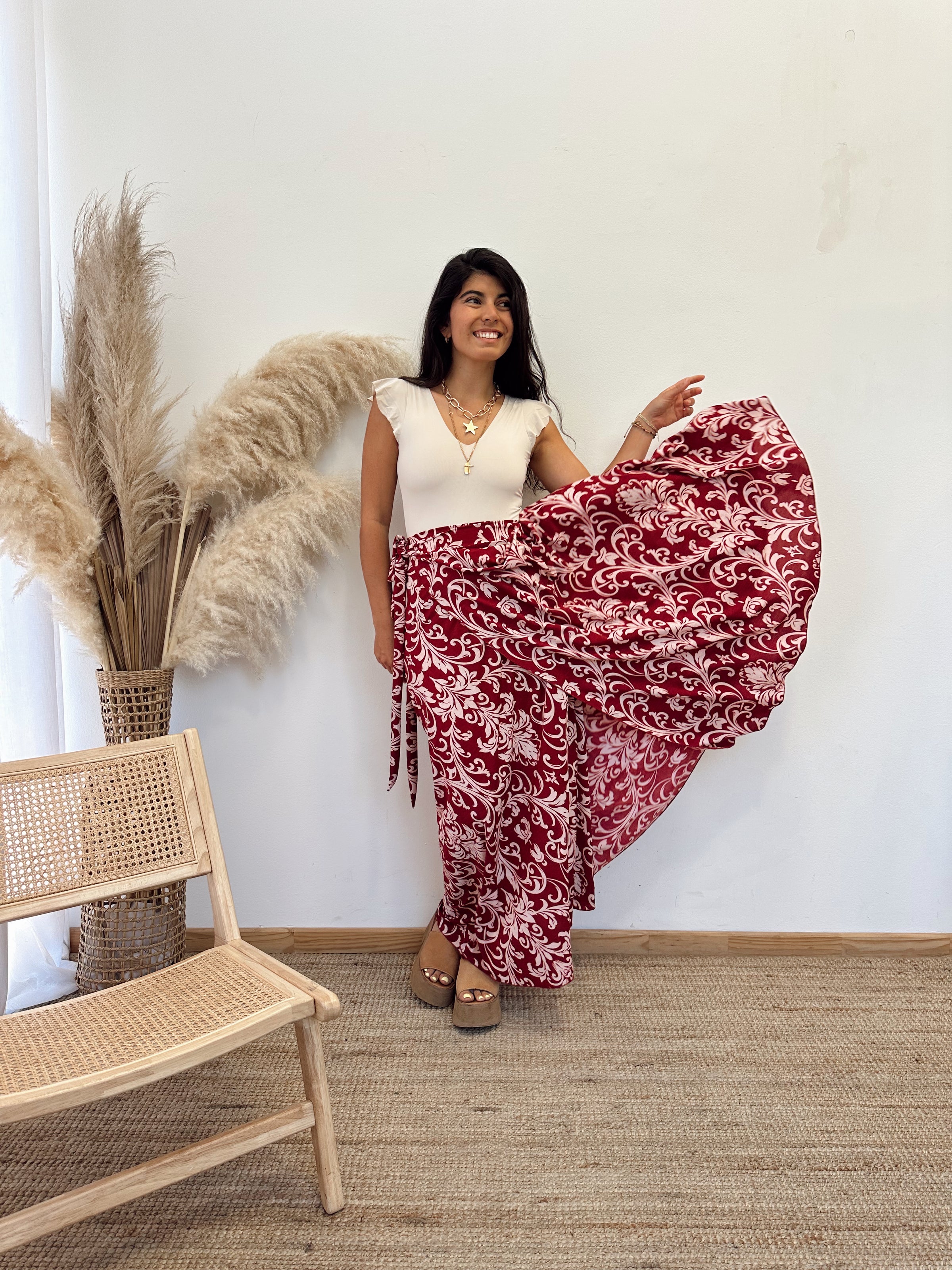 Falda Envolvente Burdeo