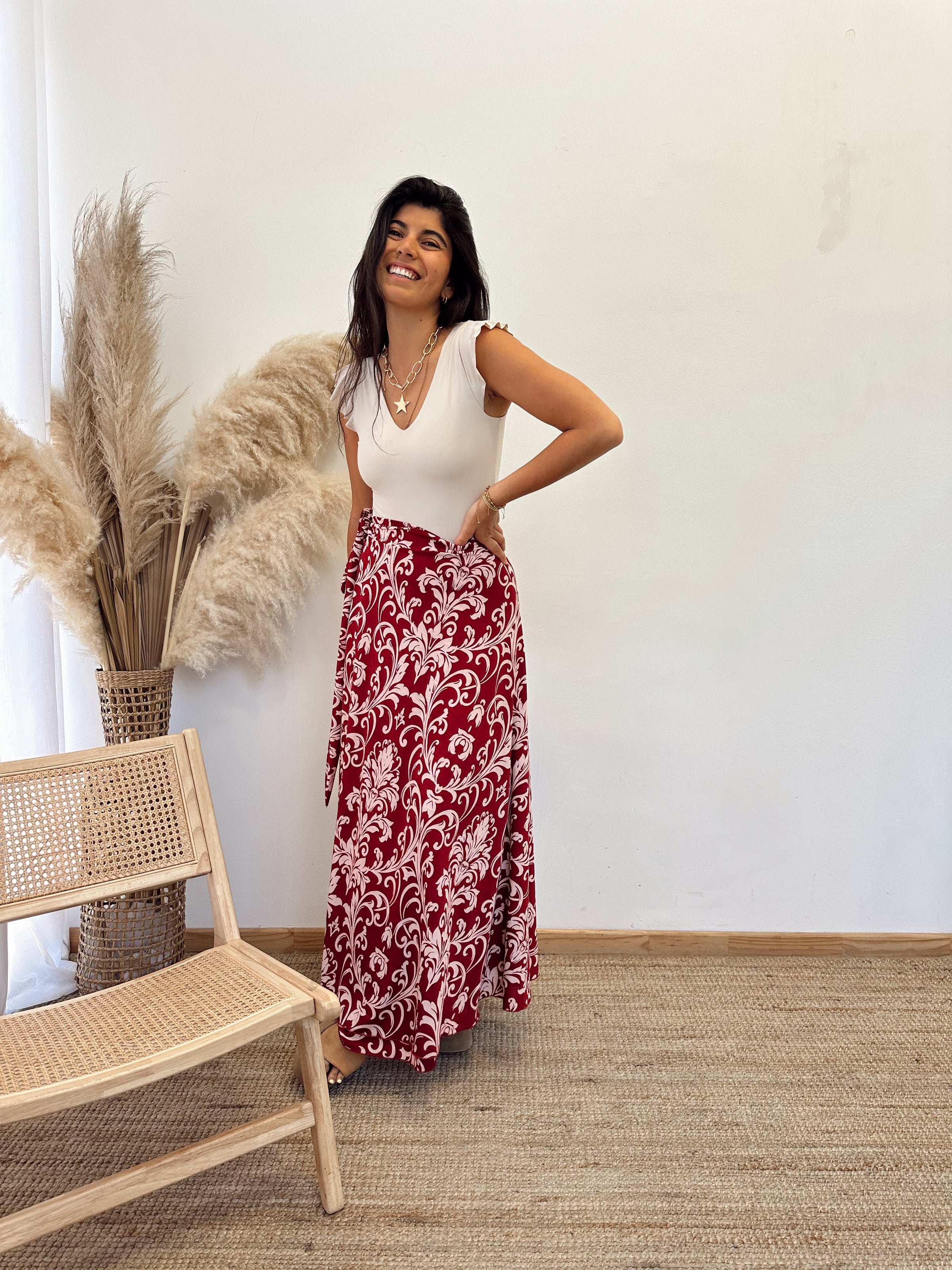 Falda Envolvente Burdeo