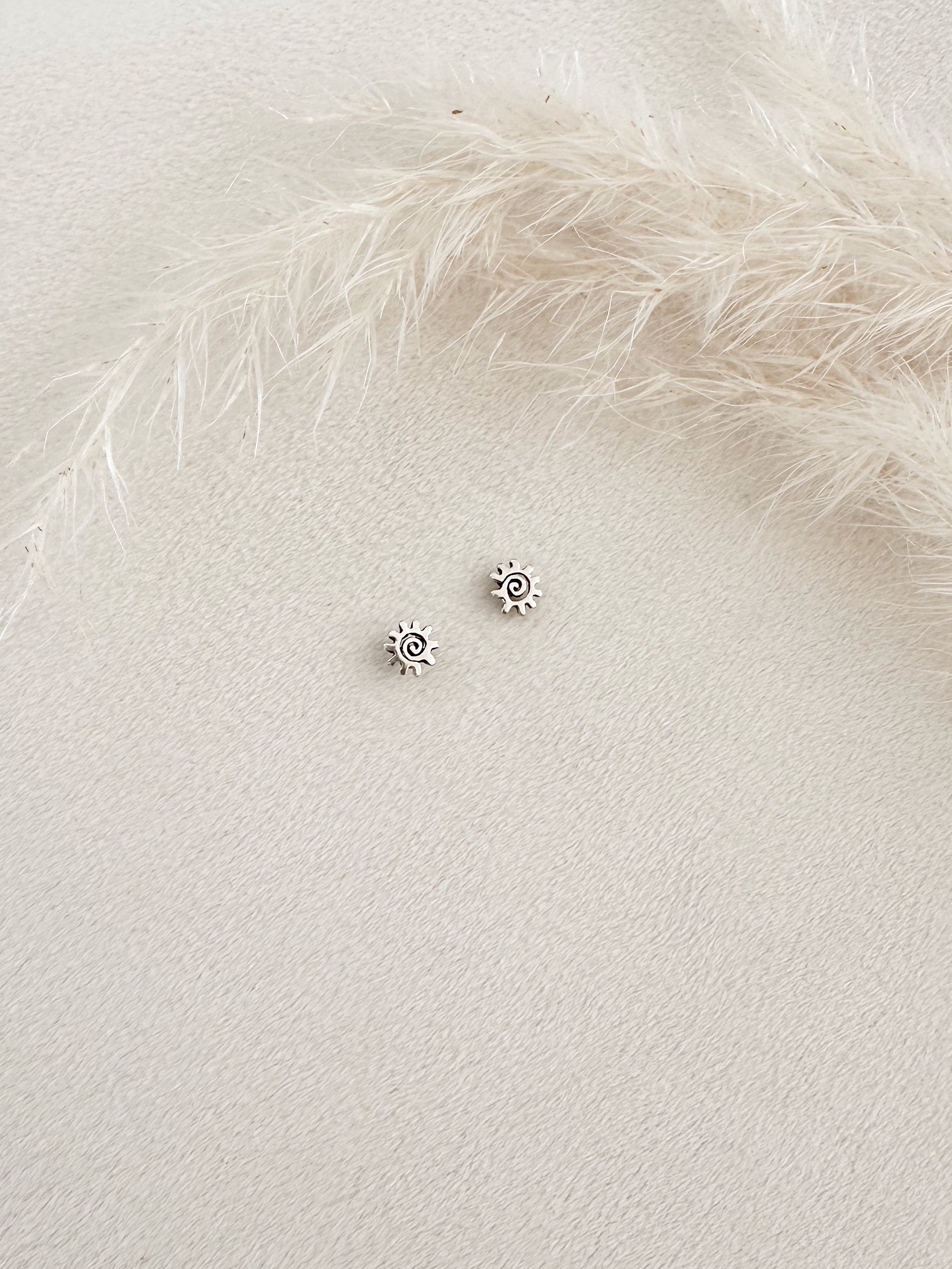 Aro Plata Sol Espiral 05