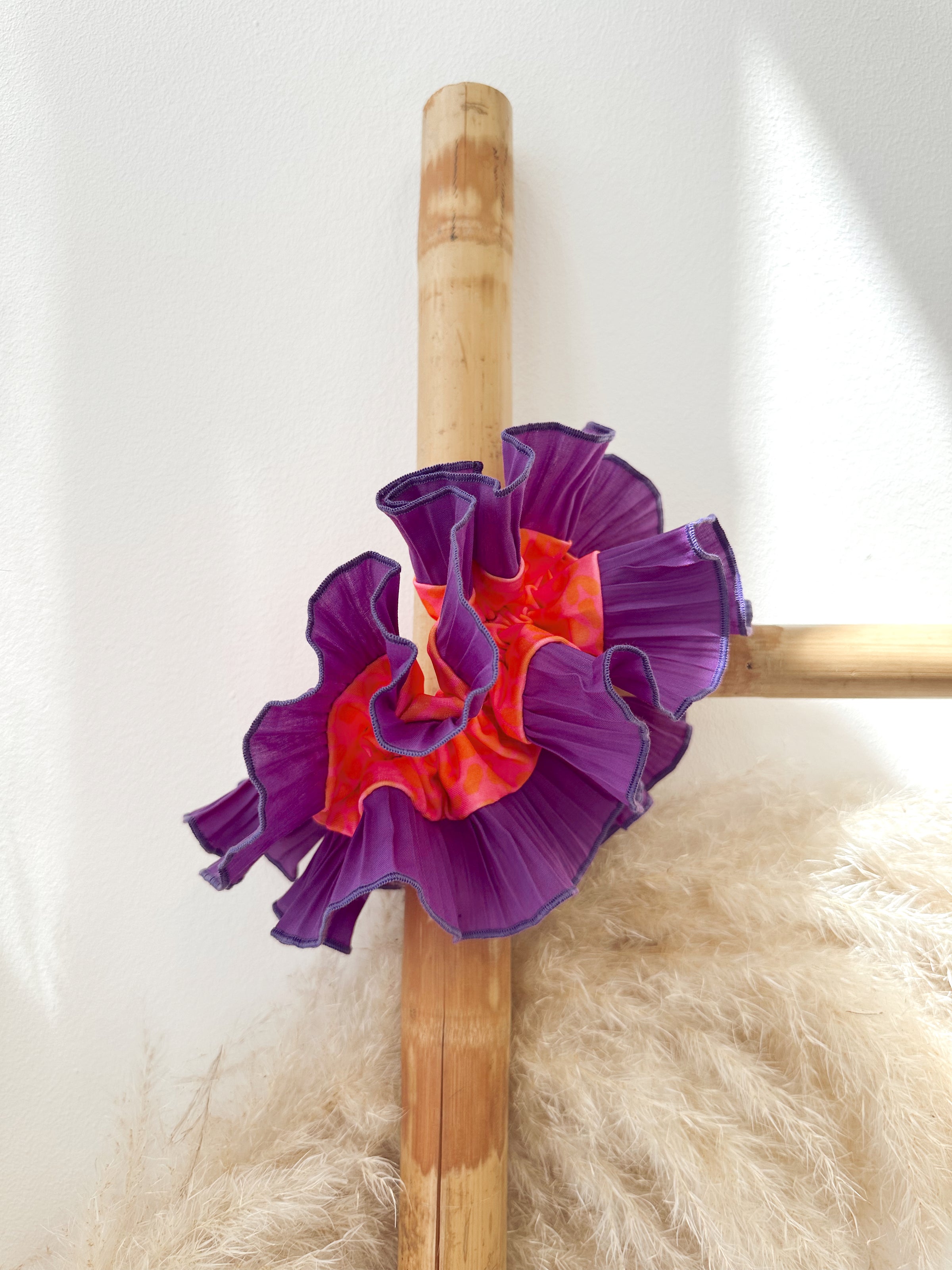 Colet Doble Vuelo Morado Fluor