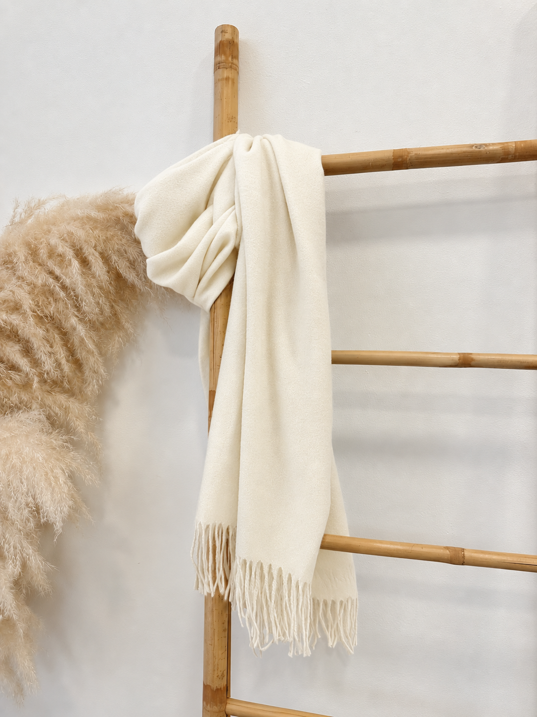 Bufanda cashmere Crema
