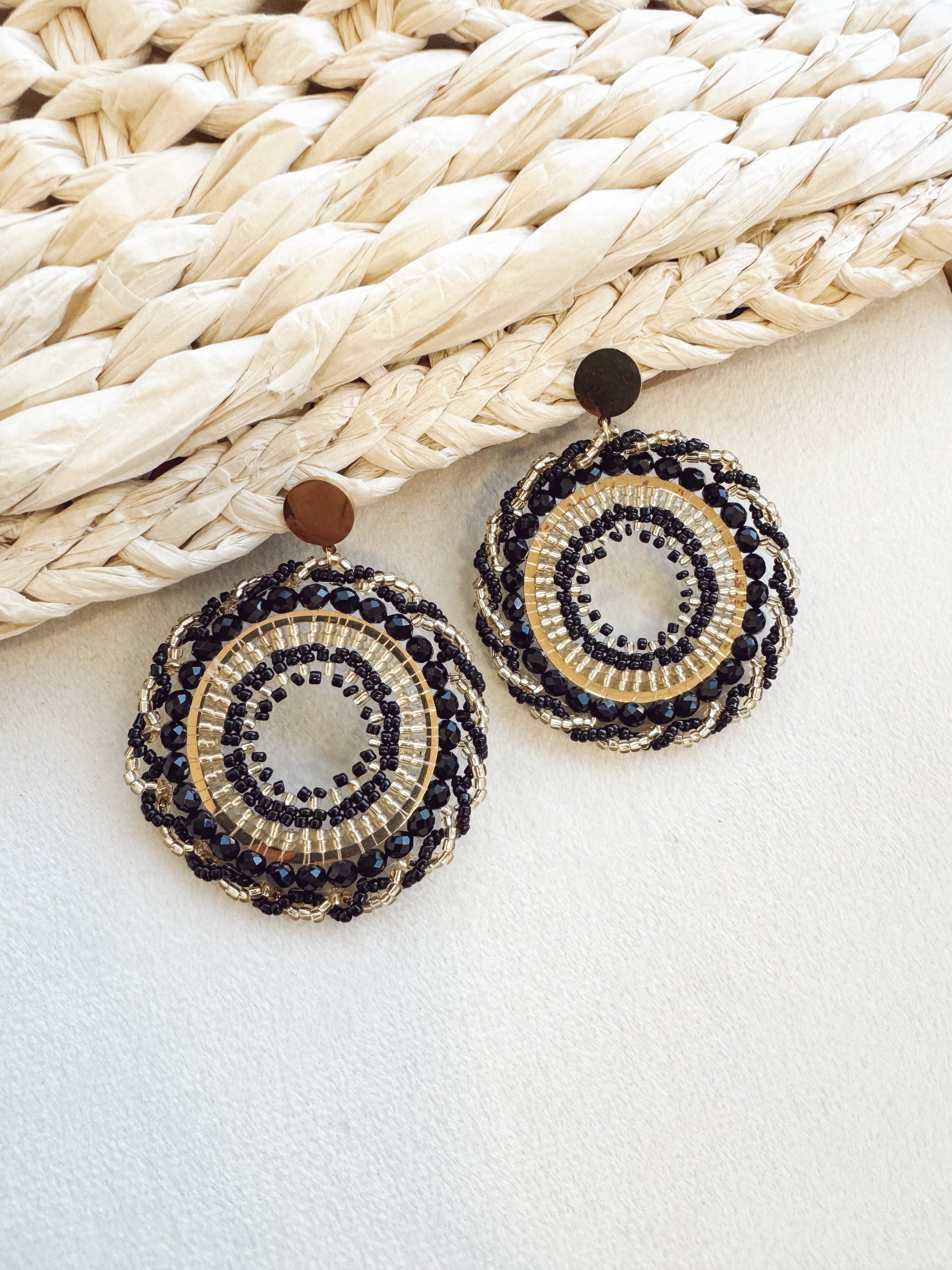 Aros Mostacilla Negros