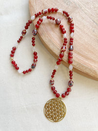 Collar Rojo Dorado