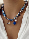 Collar Tela Azul