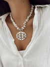 Collar Piedras Plateado 2